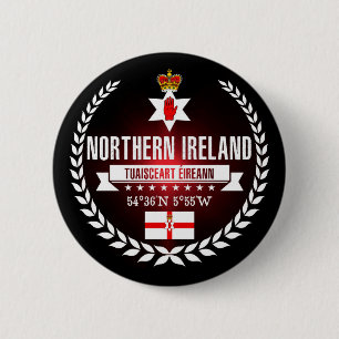 Badge Rond 5 Cm Irlande du Nord