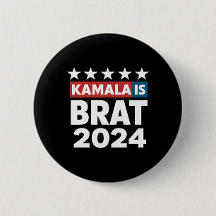 Badge Rond 5 Cm Is Brat Funny Cite Feminist Women Girl Men