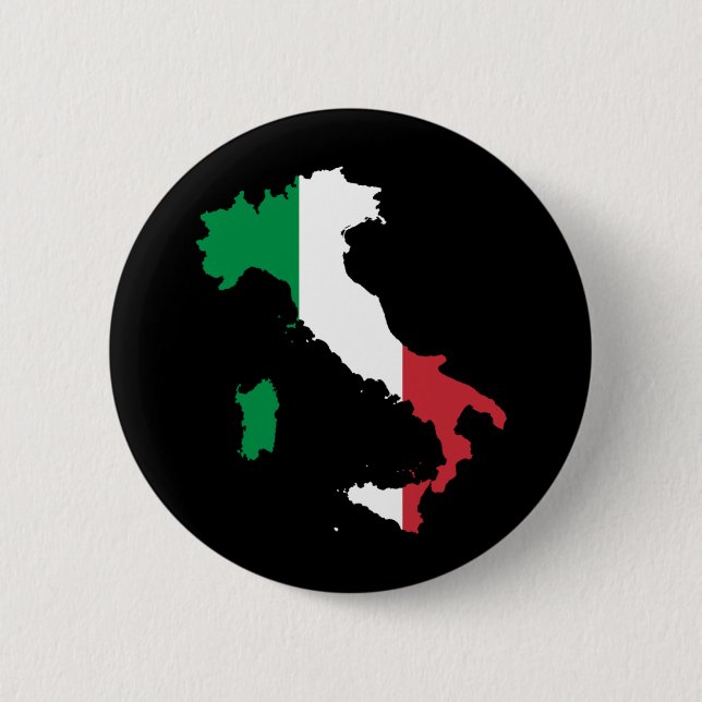 Badge Rond 5 Cm Italie (Devant)