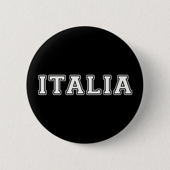 Badge Rond 5 Cm Italie (Devant)