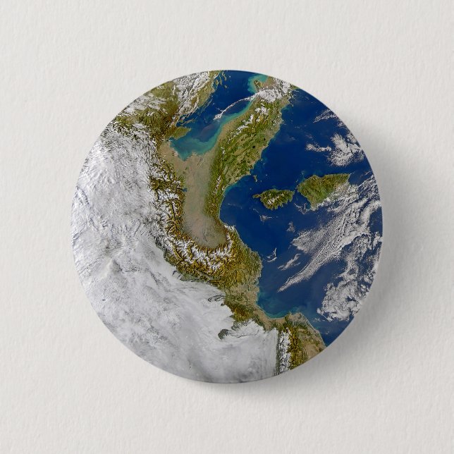 Badge Rond 5 Cm Italie Et Mer Adriatique. (Devant)