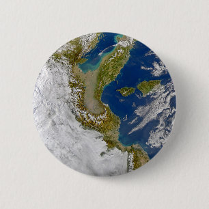 Badge Rond 5 Cm Italie Et Mer Adriatique.