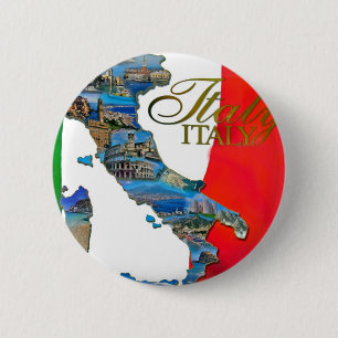 Badge Rond 5 Cm Italienne la "botte "