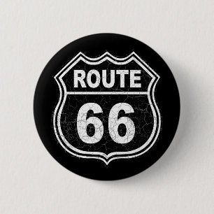 Badge Rond 5 Cm Itinéraire 66 affligé