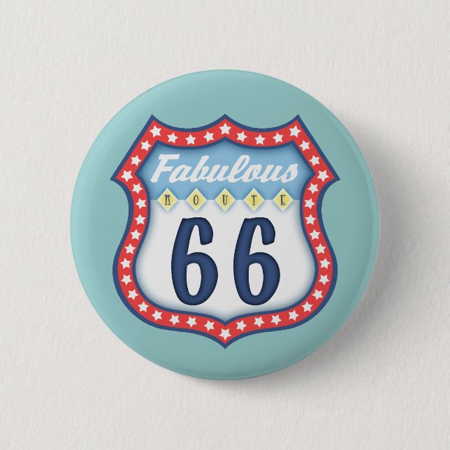 Badge Rond 5 Cm Itinéraire fabuleux 66 (Devant)