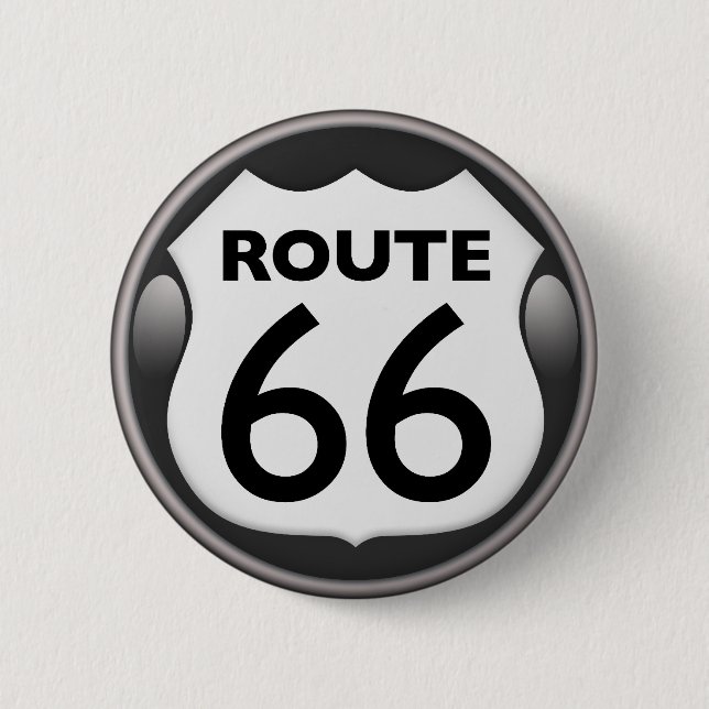 Badge Rond 5 Cm Itinéraire historique 66 des USA (Devant)