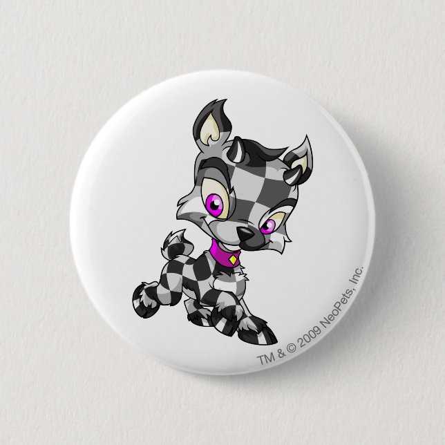 Badge Rond 5 Cm Ixi Checkered (Devant)