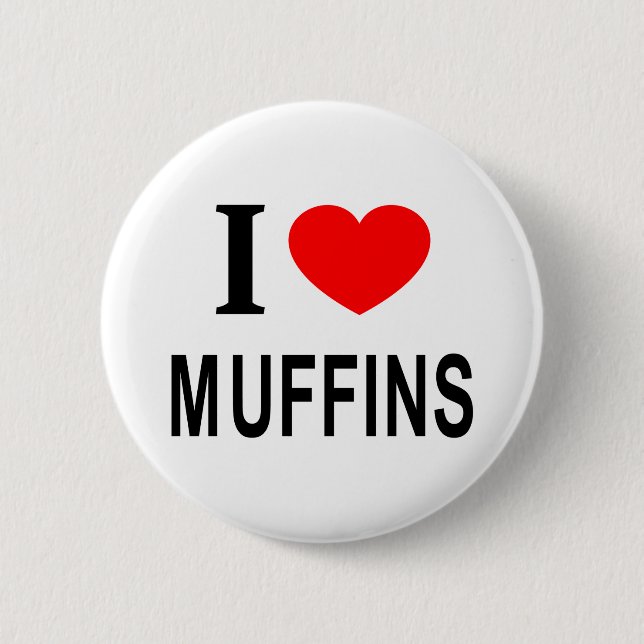 BADGE ROND 5 CM J'❤️ MUFFINS J'AIME LES MUFFINS J'AIME LES MUFFINS (Devant)