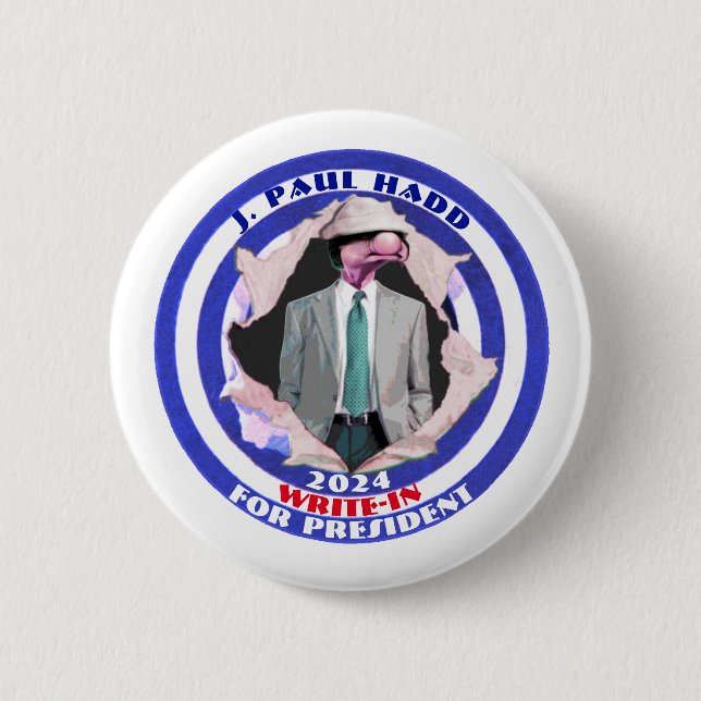 Badge Rond 5 Cm J. Paul Hadd pour le président 2024 (Devant)