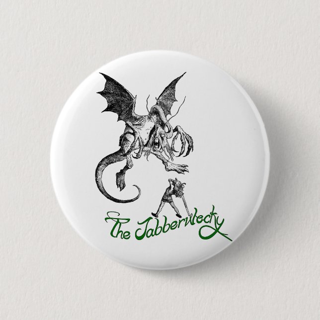 Badge Rond 5 Cm jabberwock (Devant)