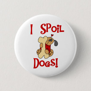 Badge Rond 5 Cm J'abîme des chiens