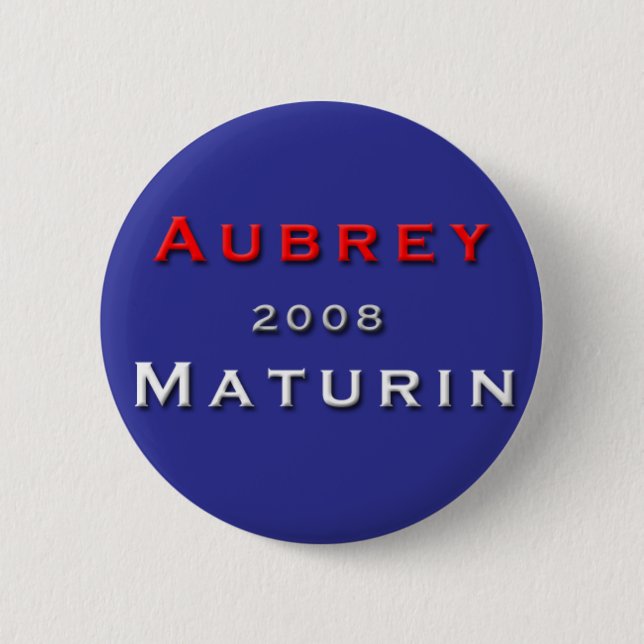 Badge Rond 5 Cm Jack Aubrey pour le président ! (Devant)