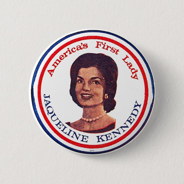 Badge Rond 5 Cm Jackie - bouton (Devant)