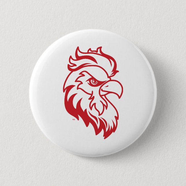 Badge Rond 5 Cm Jacksonville State University Gamecocks Red Eagle (Devant)