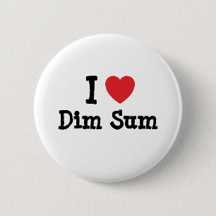 Badge Rond 5 Cm J'adore Dim Sum heart T-Shirt