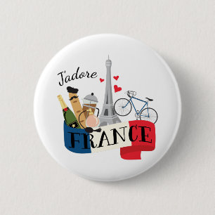 Badge Rond 5 Cm Jadore France