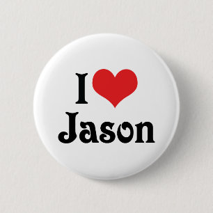 Badge Rond 5 Cm J'adore Jason