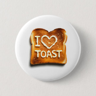 Badge Rond 5 Cm J'adore les toasts