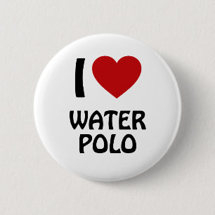 Badge Rond 5 Cm J'adore Water polo