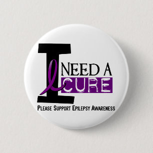 Badge Rond 5 Cm J'AI BESOIN du T-shirts d'une ÉPILEPSIE du