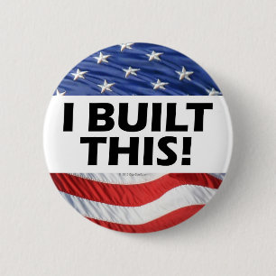 Badge Rond 5 Cm J'ai construit ceci !