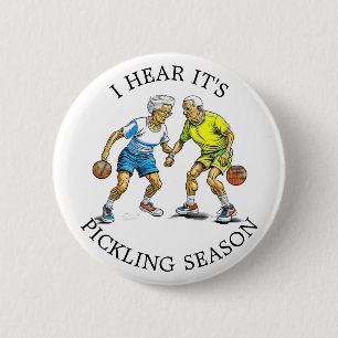 Badge Rond 5 Cm J'ai entendu dire que c'est la saison du chickling