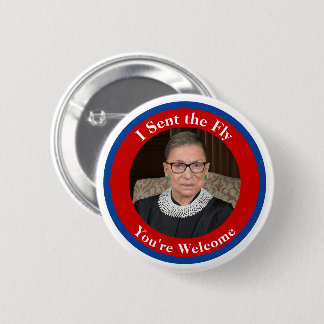 Badge Rond 5 Cm J'ai envoyé le Fly - RBG