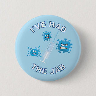 Badge Rond 5 Cm J'AI EU LA JAB - Covid / Vaccine