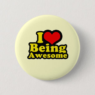 Badge Rond 5 Cm J'Ai Le Coeur D'Être Super