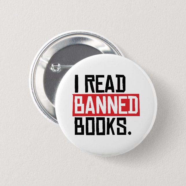 Badge Rond 5 Cm J'Ai Lu Des Livres Interdits (Devant & derrière)