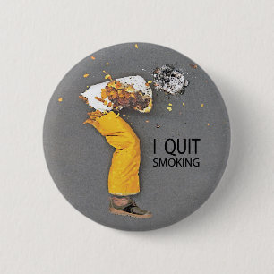 Badge Rond 5 Cm J'ai stoppé le tabagisme