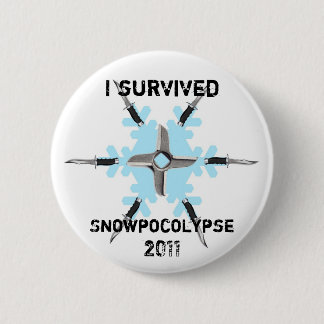 Badge Rond 5 Cm J'ai survécu à Snowpocolypse 2011