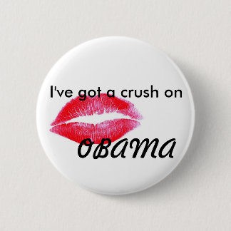 Badge Rond 5 Cm J'ai un écrasement sur Obama