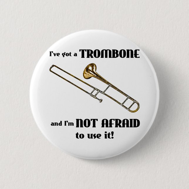 Badge Rond 5 Cm J'ai un trombone (Devant)