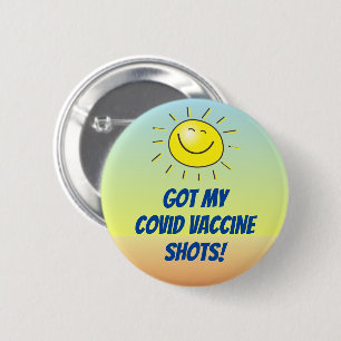 Badge Rond 5 Cm J'Ai Un Vaccin Contre Le Vieux Devis De Heureuses 
