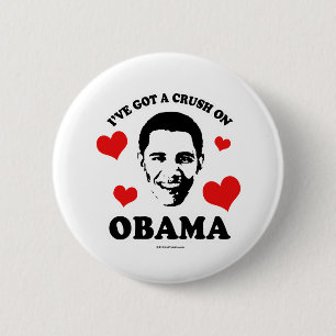 BADGE ROND 5 CM J'AI UNE COUCHE SUR OBAMA