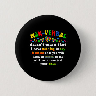Badge Rond 5 Cm J'Ai Une Pièce De Puzzle De Sensibilisation sur l'