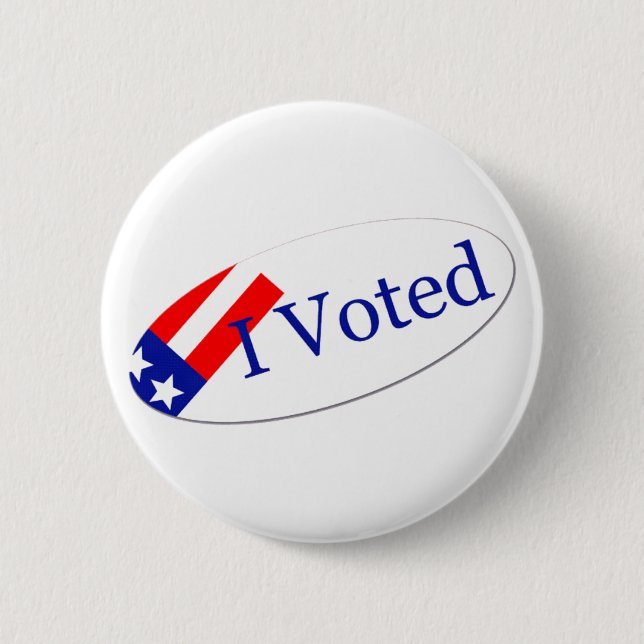 Badge Rond 5 Cm J'ai voté (Devant)