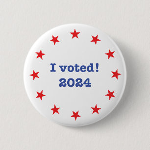Badge Rond 5 Cm J'ai voté ! 2024