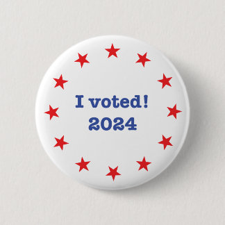 Badge Rond 5 Cm J'ai voté ! 2024