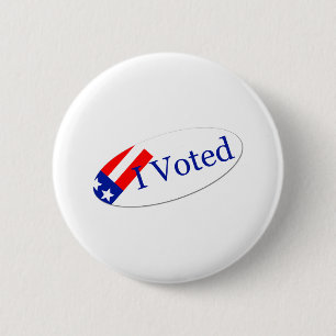 Badge Rond 5 Cm J'ai voté l'autocollant