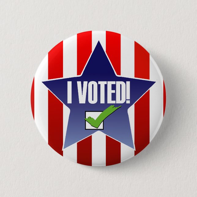 Badge Rond 5 Cm J'ai voté le Pin d'élection (Devant)