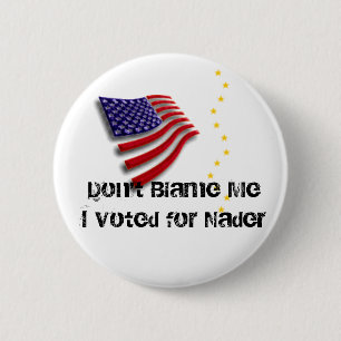 Badge Rond 5 Cm J'ai voté pour Nader Pin