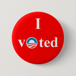 Badge Rond 5 Cm J'ai voté pour Obama