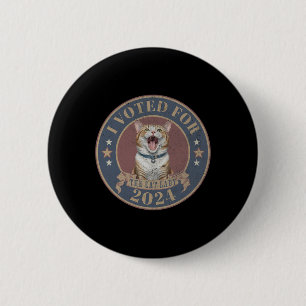 Badge Rond 5 Cm J'Ai Voté Pour Son Kamala Harris La Chat Lady Funn