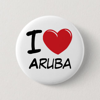 Badge Rond 5 Cm J'aime Aruba