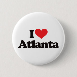 Badge Rond 5 Cm J'aime Atlanta