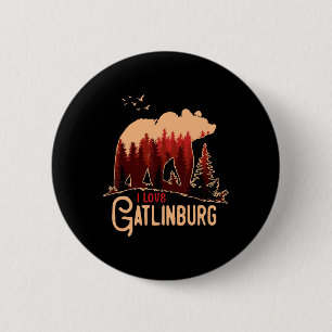 Badge Rond 5 Cm J'aime beaucoup Gatlinburg Tennessee