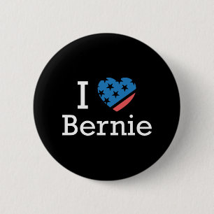 Badge Rond 5 Cm J'aime Bernie