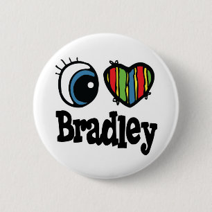 Badge Rond 5 Cm J'aime Bradley